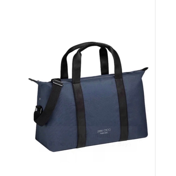Jimmy Choo NWT Navy Nylon Weekender - Picture 2 of 6